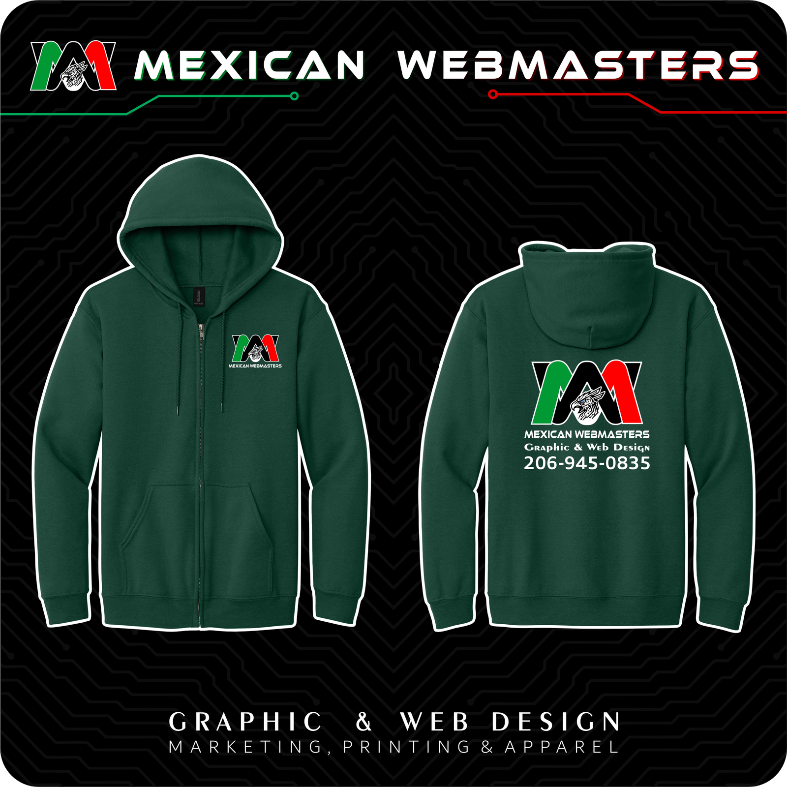 Full-Zip Hoodie Estampada - Image 9