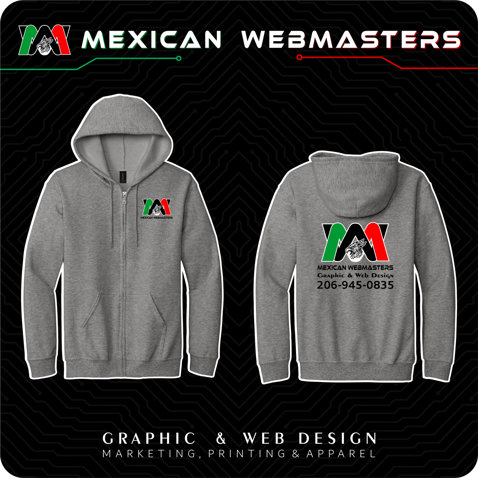 Full-Zip Hoodie Estampada - Image 8