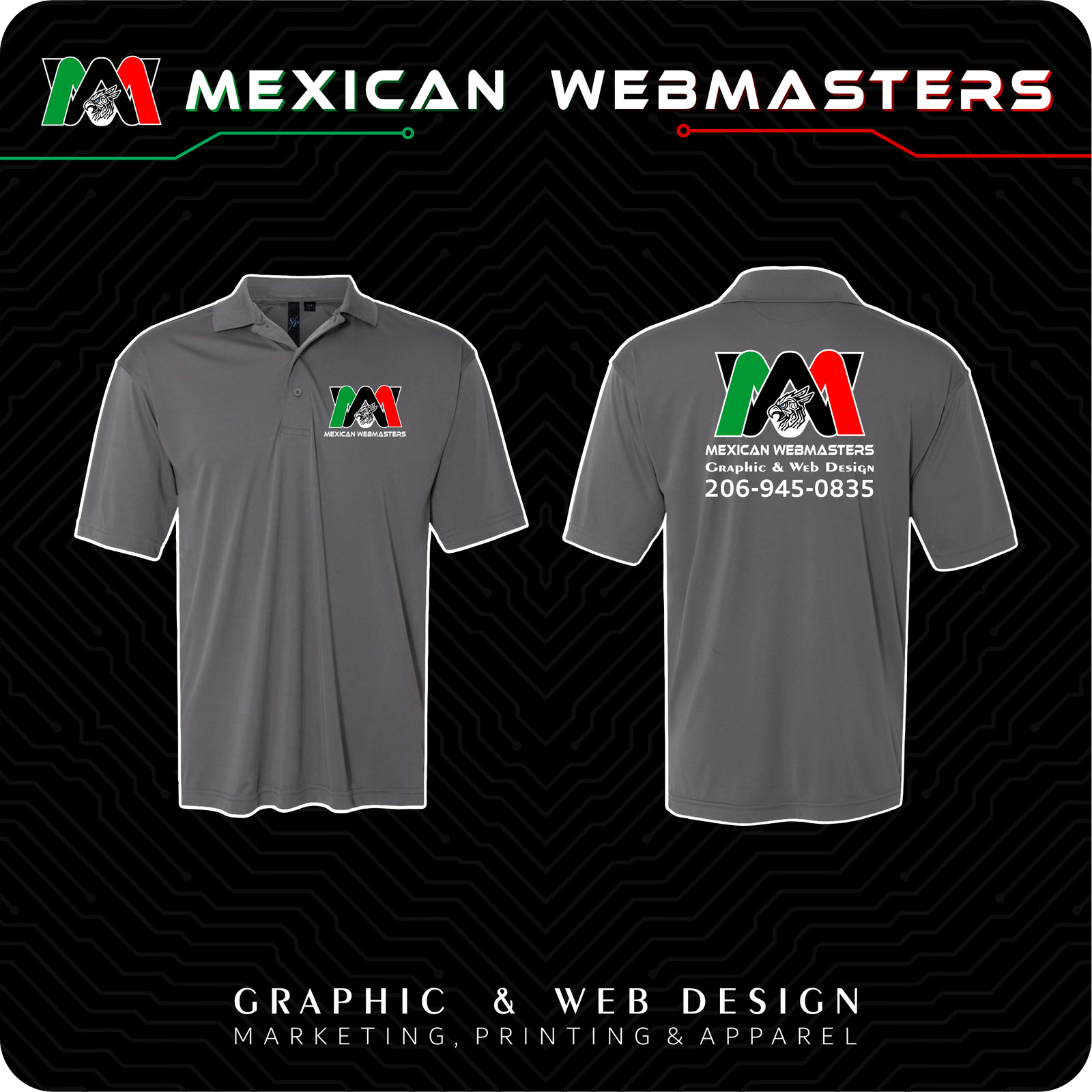 Polo Polyester Hombre Estampada - Image 4