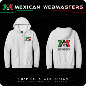 Full-Zip Hoodie Bordada