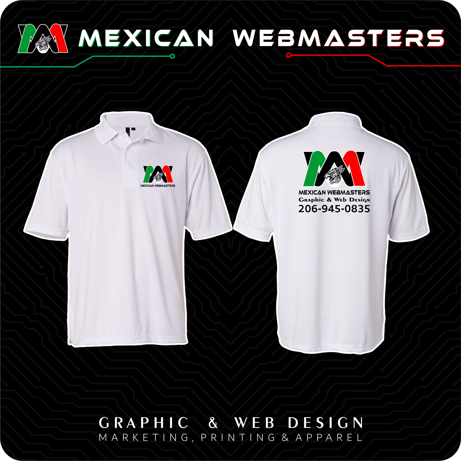Polo Polyester Hombre Estampada - Image 5