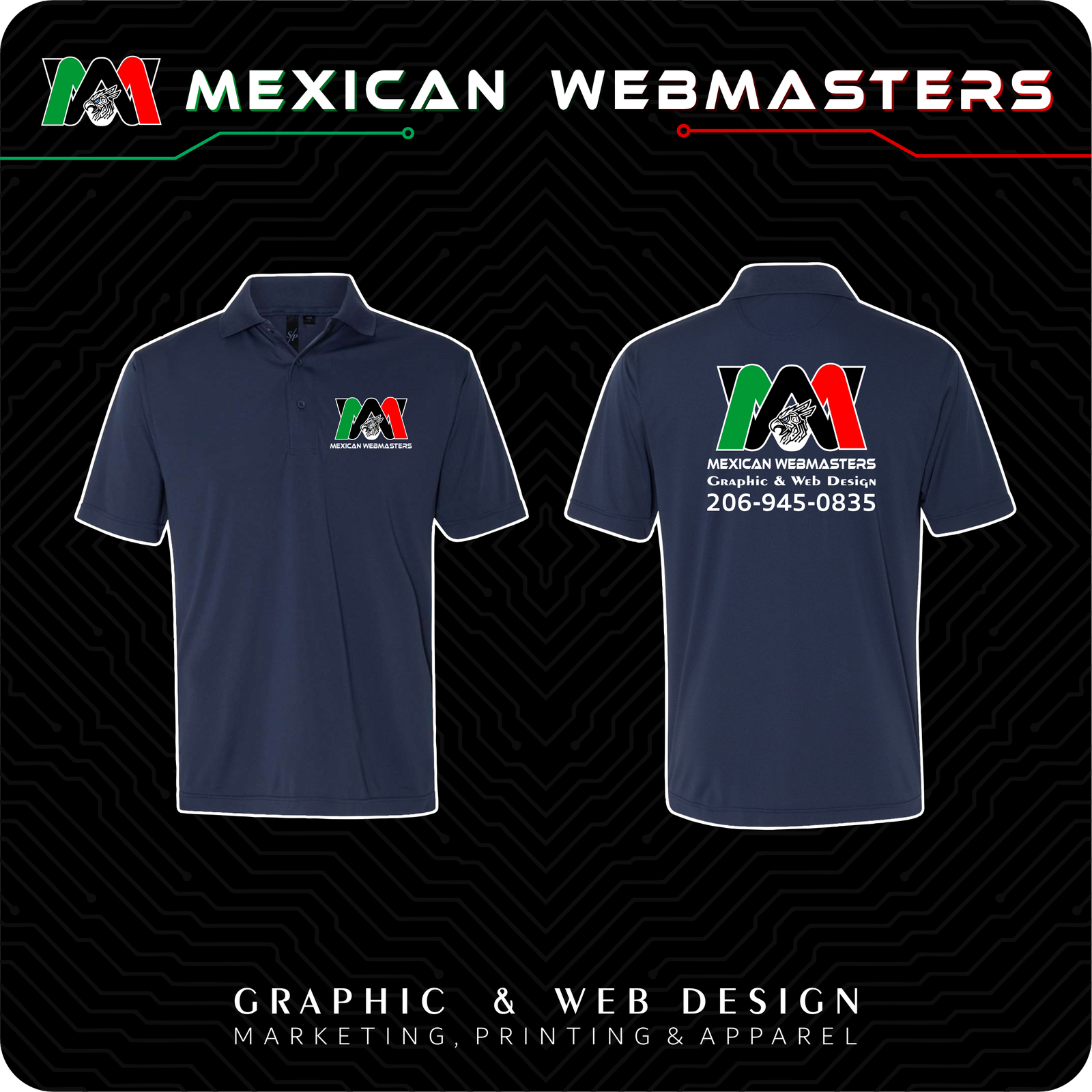 Polo Polyester Hombre Estampada - Image 7