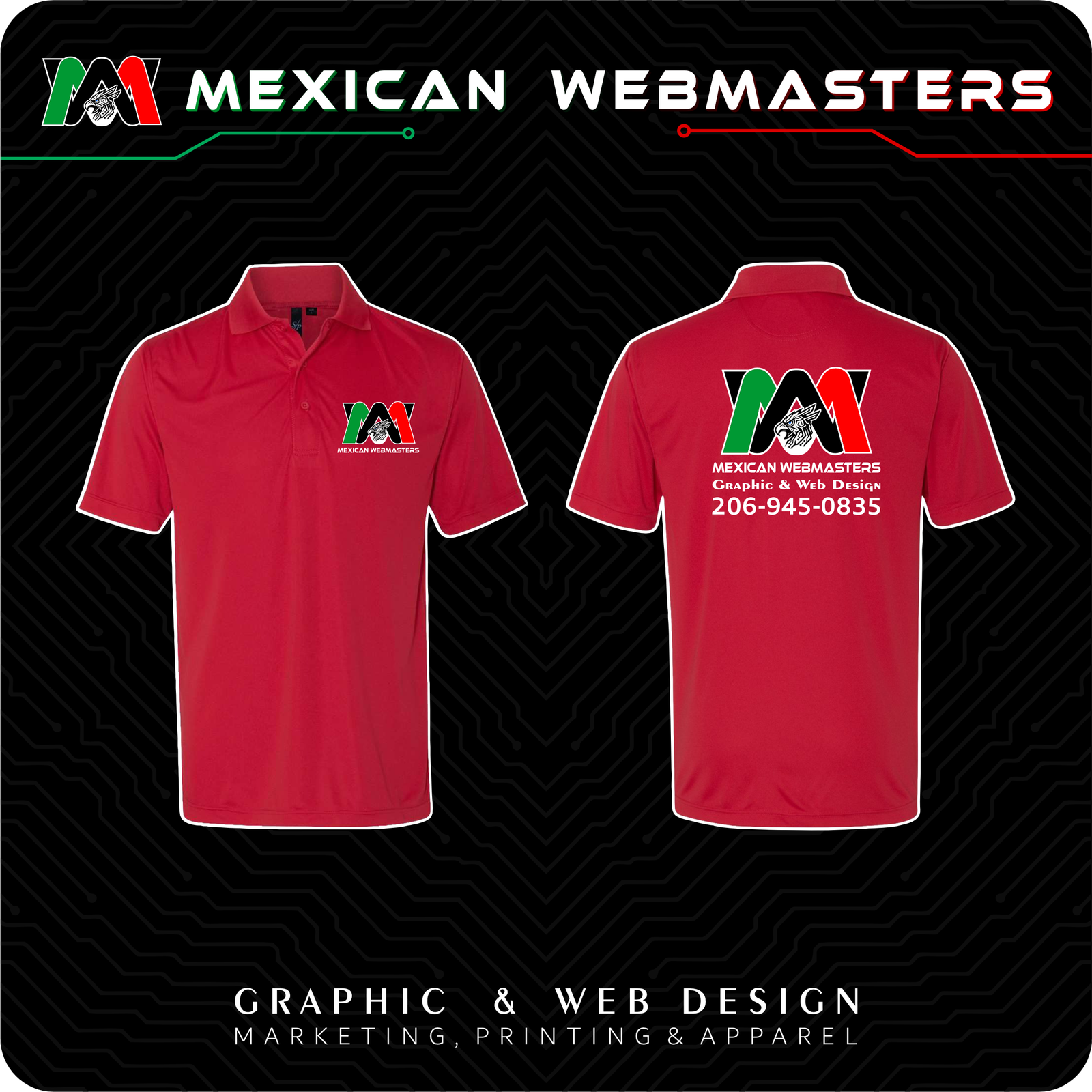 Polo Polyester Hombre Estampada - Image 3